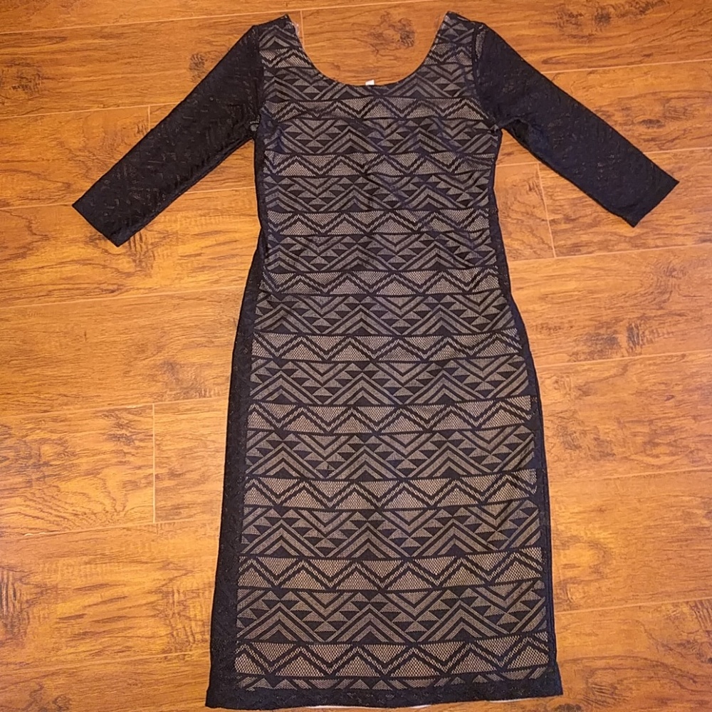 Black lace dress